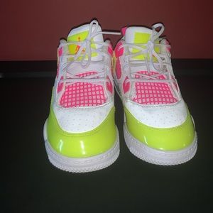 Nike Air Jordan 4 GS Size 10c White Lemon Pink CV7808 100
